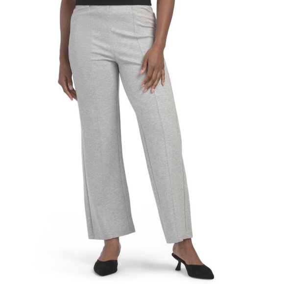 BERNARDO Heather Grey Ponte Pants - Picture 1 of 2
